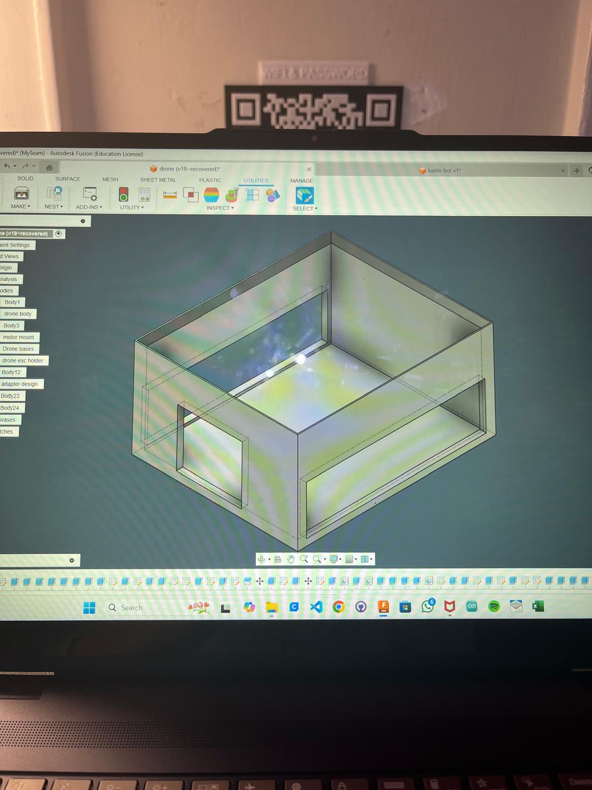 3D-printed ESC holder with organized wire routing